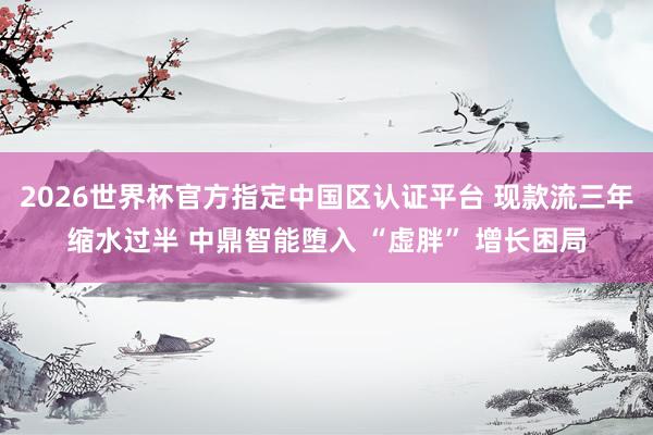 2026世界杯官方指定中國(guó)區(qū)認(rèn)證平臺(tái) 現(xiàn)款流三年縮水過(guò)半 中鼎智能墮入 “虛胖” 增長(zhǎng)困局