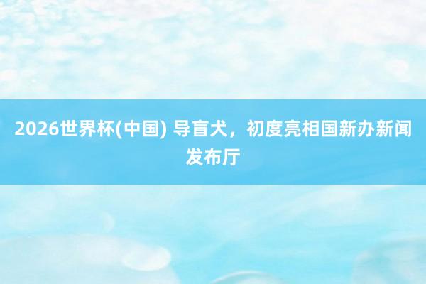 2026世界杯(中國(guó)) 導(dǎo)盲犬，初度亮相國(guó)新辦新聞發(fā)布廳
